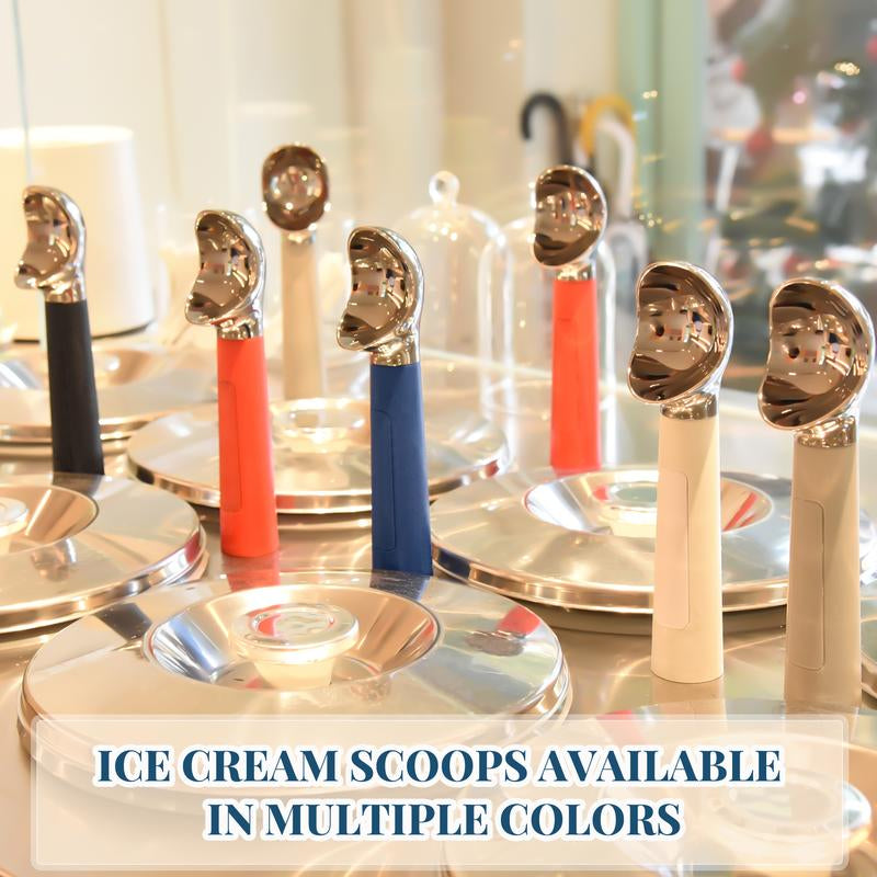 Heated Ice Cream Scoop Rechargeable Battery Electric Ice Cream Scooper for Scooping Hard Ice Cream, Metal Spoon 2 Oz IP 67 Waterproof LED Display Easy Clean Durable Kitchen Gadgets