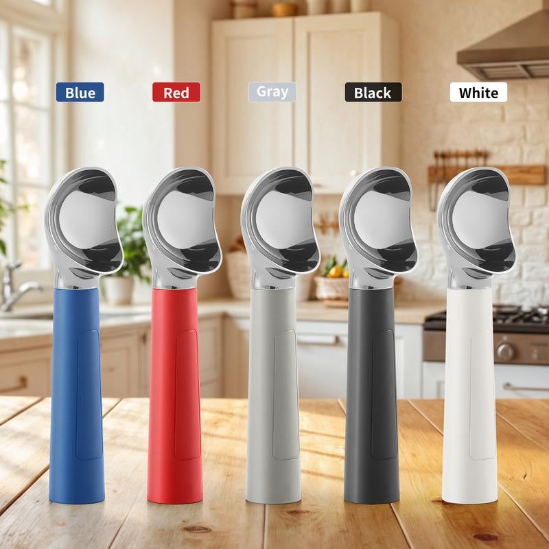 Heated Ice Cream Scoop Rechargeable Battery Electric Ice Cream Scooper for Scooping Hard Ice Cream, Metal Spoon 2 Oz IP 67 Waterproof LED Display Easy Clean Durable Kitchen Gadgets