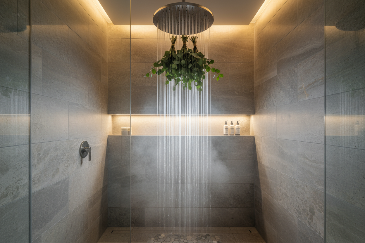 spa shower more vertical